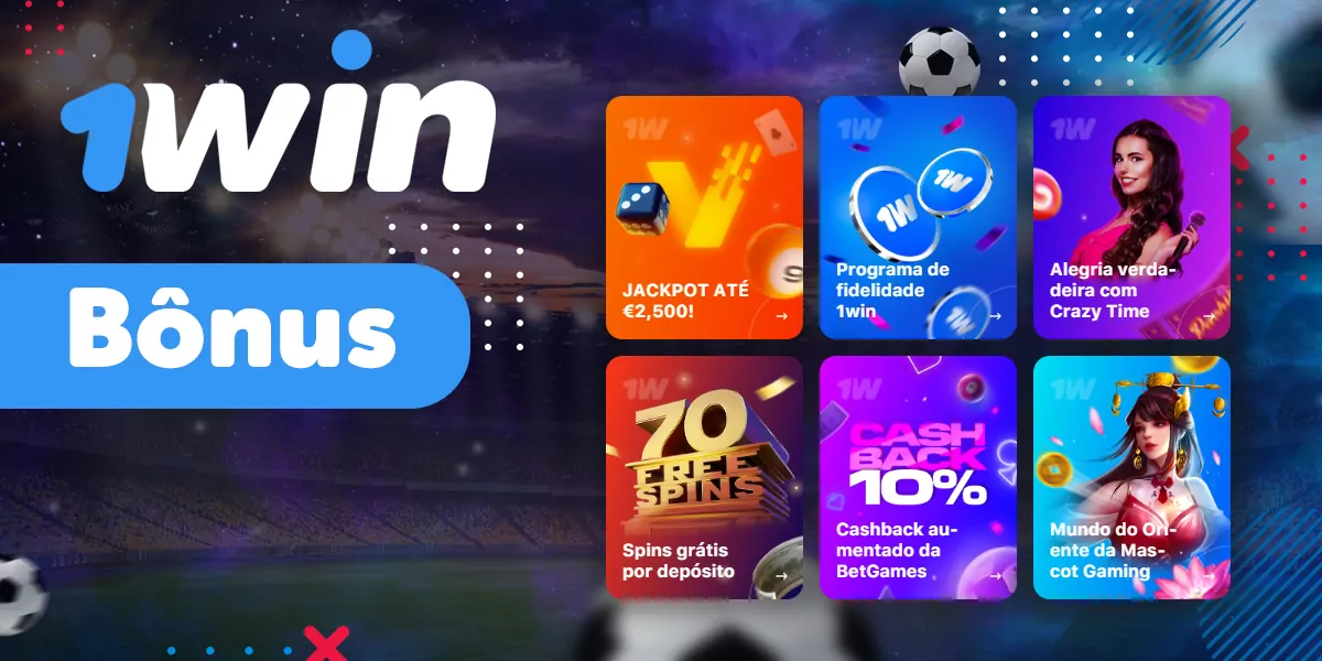 Quais b&ocirc;nus est&atilde;o dispon&iacute;veis para 1win usu&aacute;rios no site oficial? 