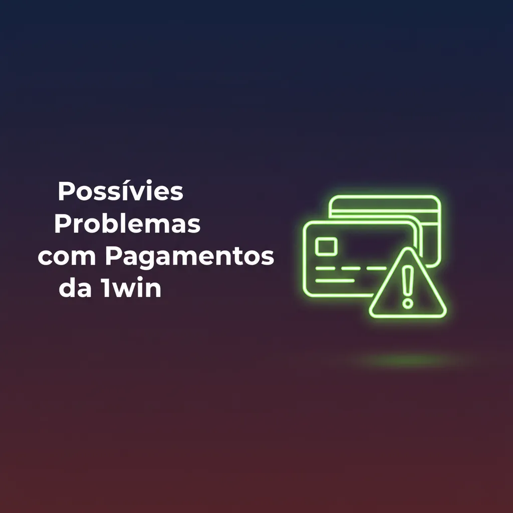 Infográfico 1win: problemas de pagamento: Pix recusado, boleto pendente, limite bancário, chave errada, verificação.