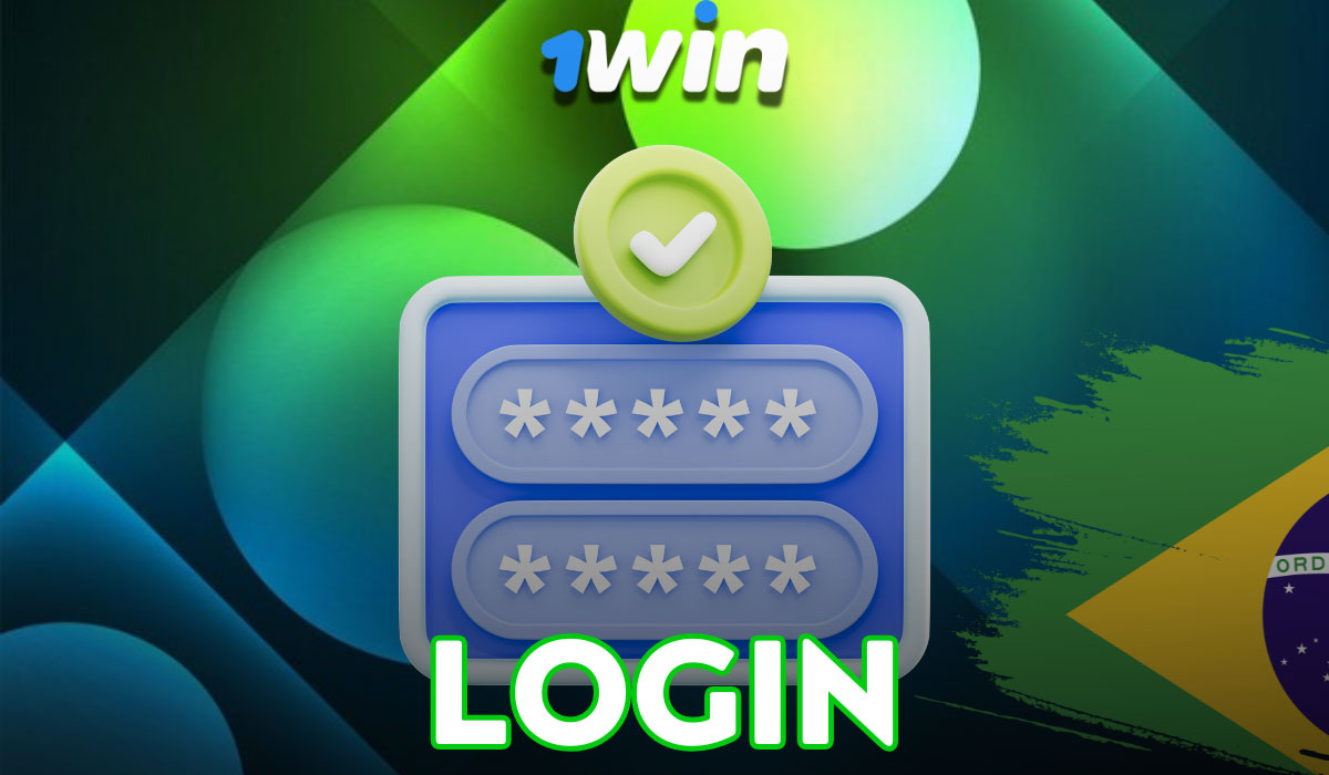 Tela do app 1win no iPhone com login: e-mail/celular e senha, botão Entrar e link Recuperar senha.