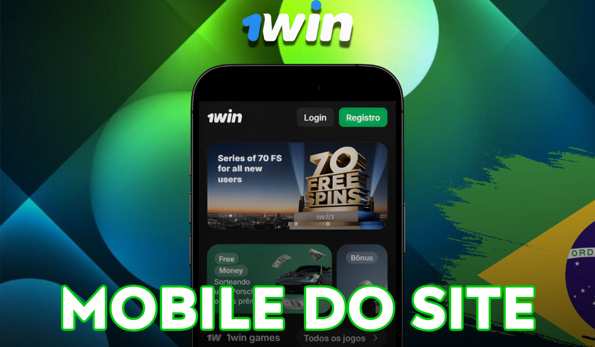 Site 1win em versão móvel no navegador de smartphone e tablet, com apostas e cassino, sem instalar app.